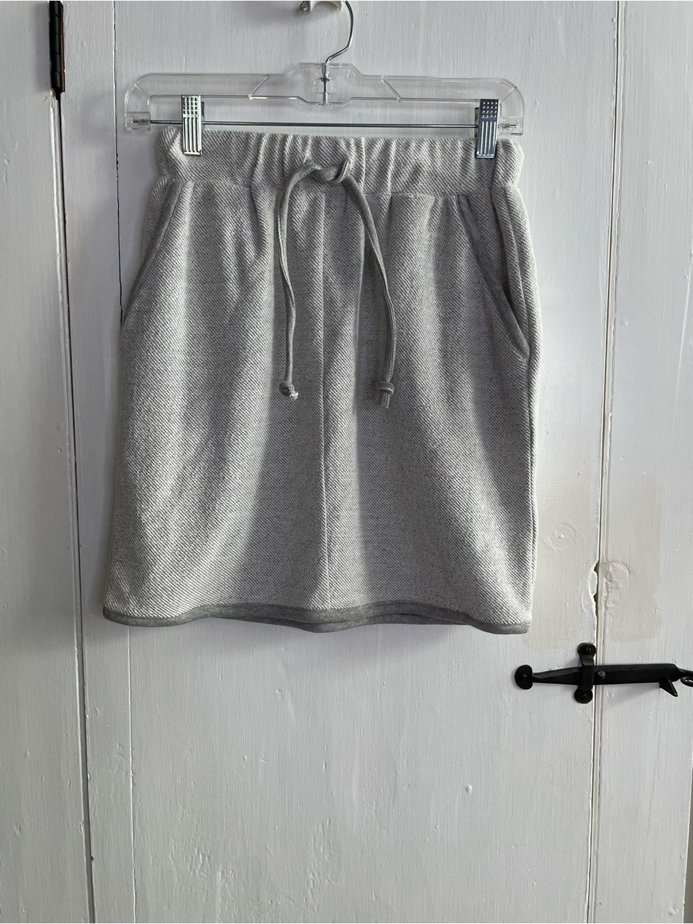 Anthropologie Lili's Closet Grey Cotton Blend Drawstring Lounge Skirt Size S NWT